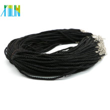 De Buena Calidad Collar ajustable del cordón de la seda de la torcedura para los colgantes que hacen 100pcs / pack, ZYN0008